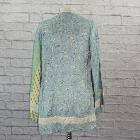 Vintage Y2K Silk Patchwork Kimono - Picture 3 of 7